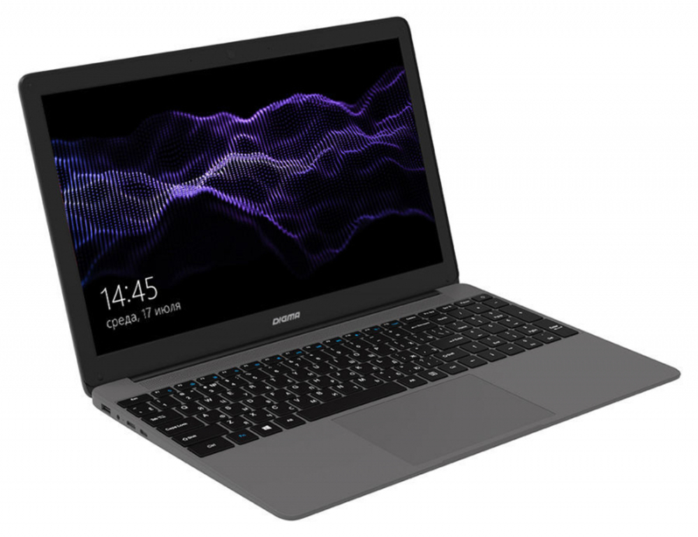 Ноутбук Digma EVE 15 P417, 15.6", IPS, Intel Pentium J3710 1.6ГГц, 4ГБ, 128ГБ SSD, Intel HD Graphics 405, Windows 10 Home, ES5063EW, темно-серый