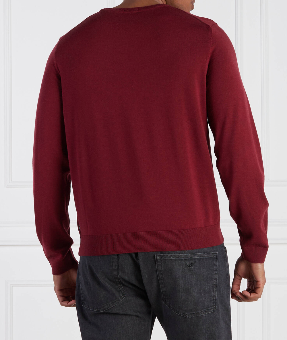 Хлопковый свитер leno-p BOSS BLACK - бордовый(50468239)