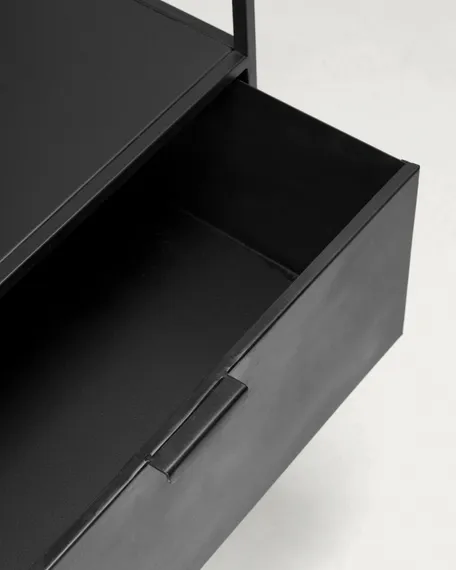 Стеллаж Shantay 168x80 см, черный металл