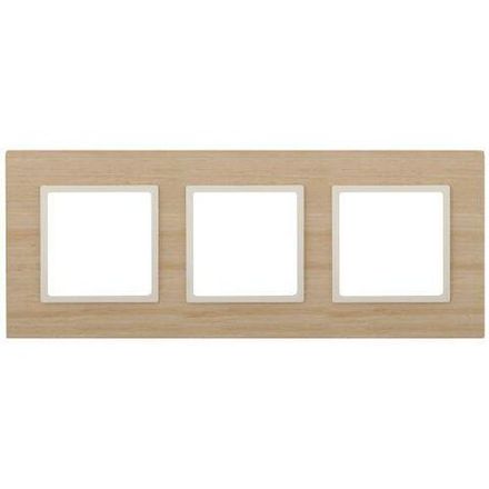 Рамка 3-м 14-5303-11 дерево Elegance клен+сл. кость ЭРА Б0034582