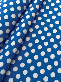 Ткань бязь плательная, рис. "Горох 18 мм", ширина 150 см, арт. 18.3