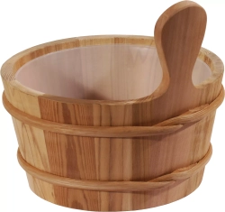 SAWO Кадушка деревянная 4л, с пластиковой вставкой, 340-D