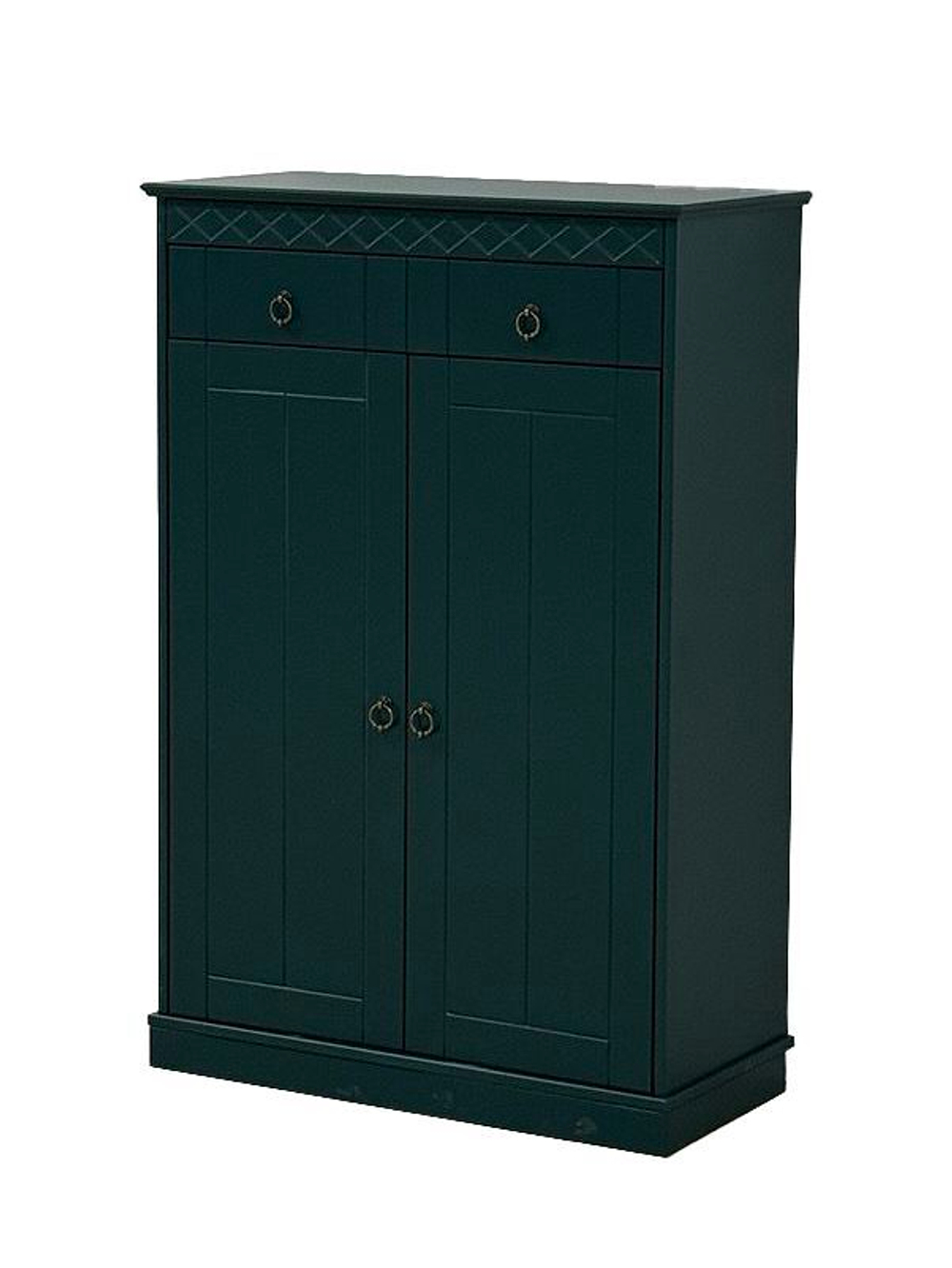 Тумба Индра 118.5x78.8x36.5, серая из МДФ, с ящиками, Dipriz