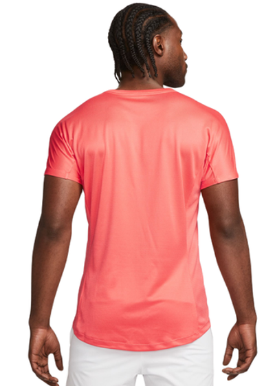 Мужская теннисная футболка Nike Rafa Challenger Dri-Fit Tennis Top - ember glow/jade ice/white