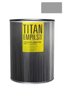 Грунт-эмаль для металлических поверхностей 3 в 1 Ореол Титан гладкая серая 0,9 кг