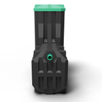 Септик Мультпласт Термит Трансформер 1.5 PR 1500 л. горизонтальный / 600 л. в сутки / 2-3 чел. / принудительный сброс (2000x800x2000см;108кг;черный) - арт.555479