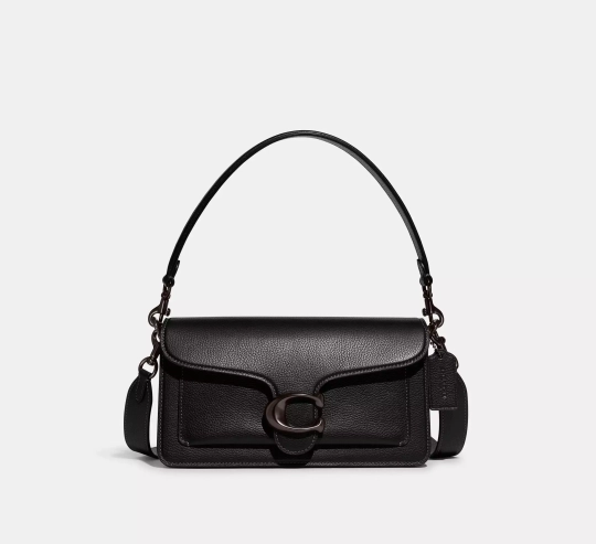 COACH СУМКА ЧЕРЕЗ ПЛЕЧО TABBY 26, ЧЕРНЫЙ