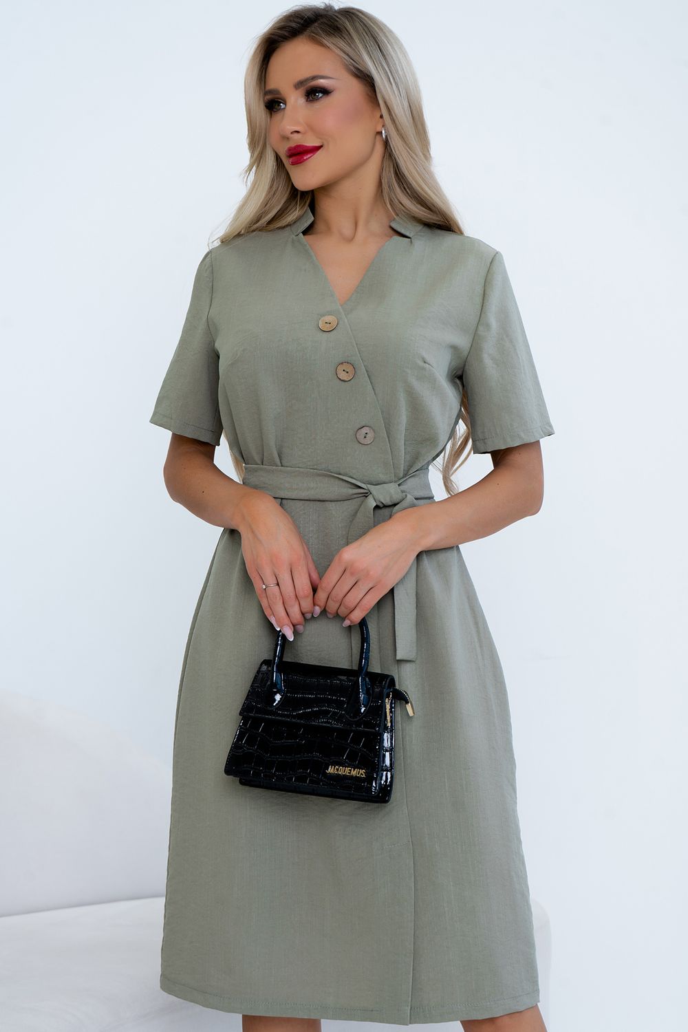 Платье Хистори (оливковый) Р11-1205/3 Nikol