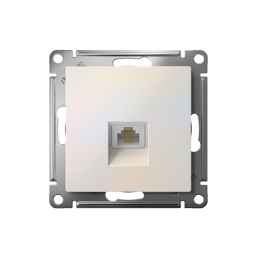 Розетка телефонная 1-м СП AtlasDesign RJ11 механизм жемчуж. SE ATN000481