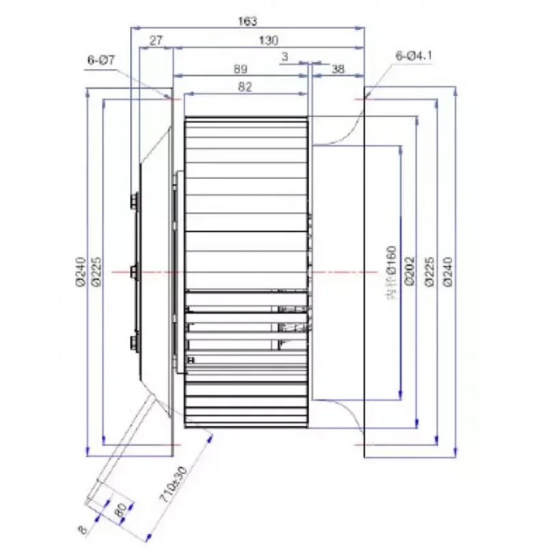Мотор-колесо Vilmann FT-200-4E / LZW-200-4E