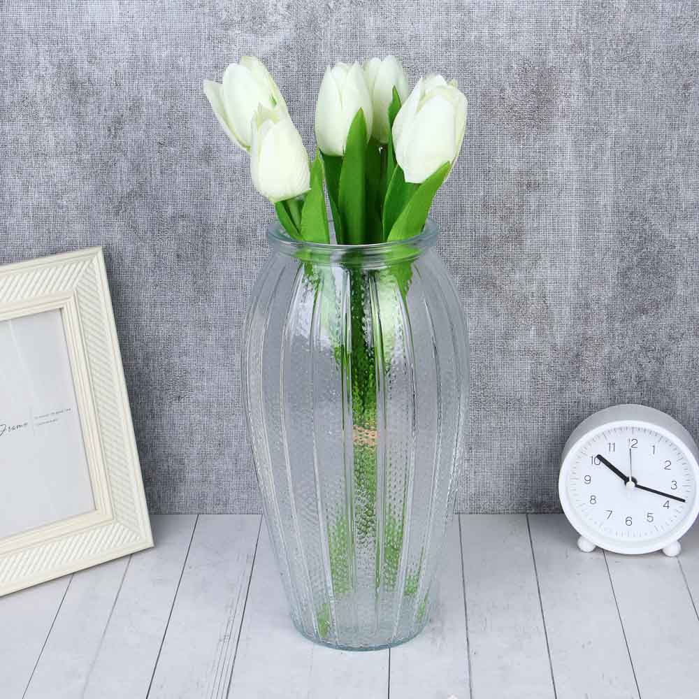 Ваза стеклянная, 8х10х26 см