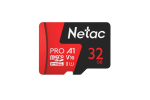 Карта памяти Netac MicroSD P500 Extreme Pro Class 10 UHS-I A1 V10 (100 Mb/s) + SD адаптер, 32GB