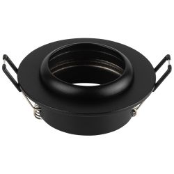 Светильник встраиваемый алюминиевый ЭРА KL109 BK под лампу MR16 GU5.3 черный матовый