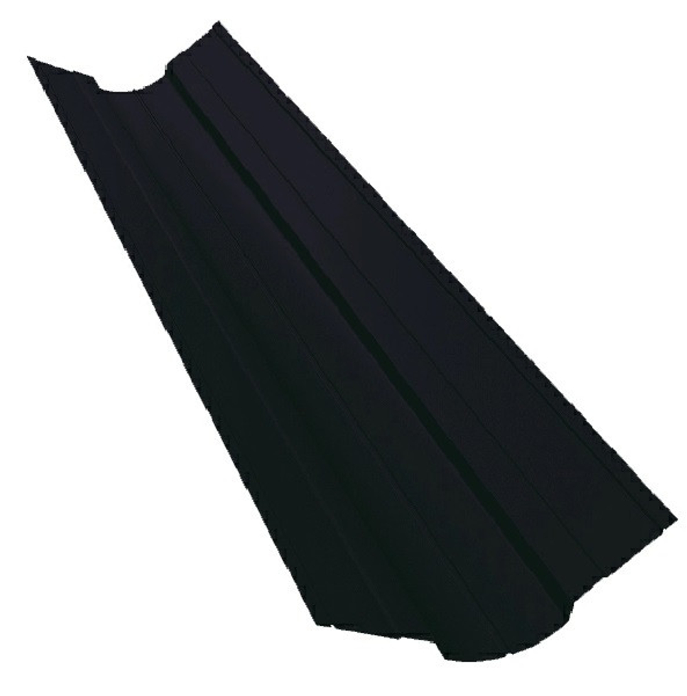 Ендова верхняя фигурная Grand Line PurLite Matt Ral 9005 150х150 мм резка