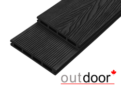 Террасная доска ДПК Outdoor 3D 150*20*4000 мм. HAVANA/вельвет черная