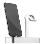Док станция 2 в 1 Base 6 iPhone/Apple Watch (CS2095-TS) Silver COTEetCI