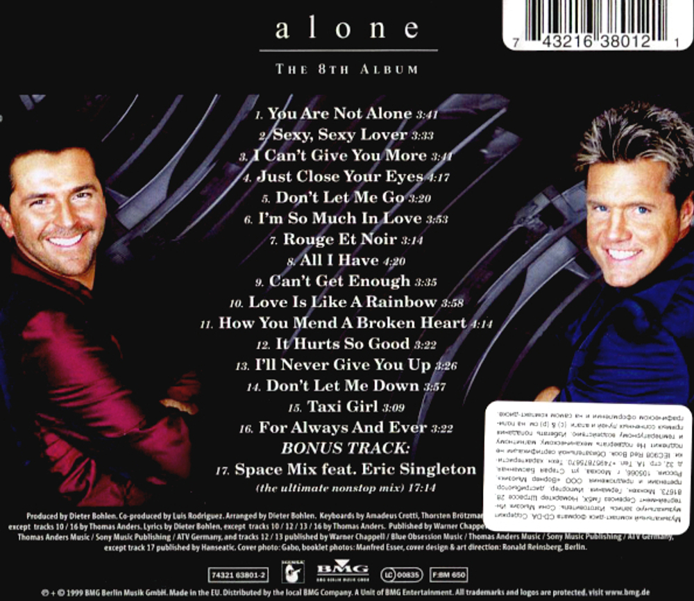 Modern Talking / Alone (CD)