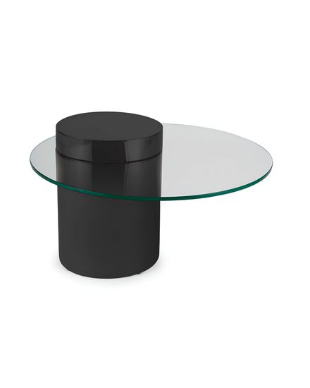 Чёрный кофейный столик “Мартиника” – 90 см