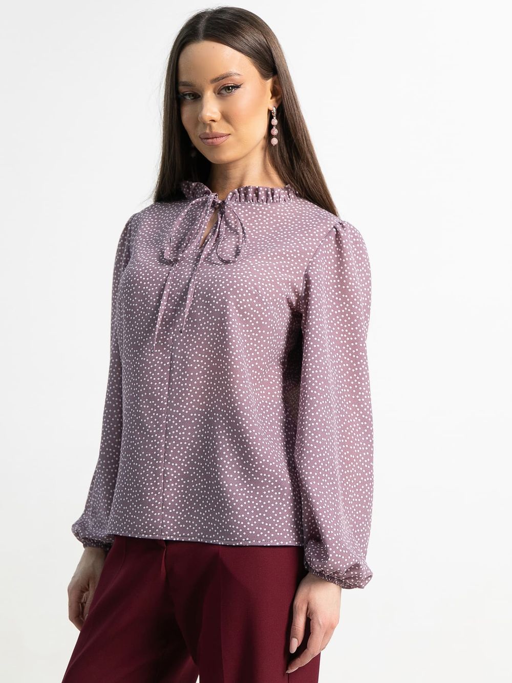 Блуза Анастейша (пыльно-сиреневая) Б15208-18М LT Collection