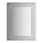Зеркало Evoform в багетной раме со встроенным LED-светильником 18 W 60x75 см