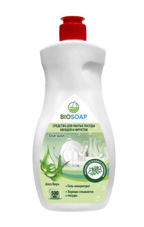 Средство для мытья посуды, овощей и фруктов. Алоэ Вера Dish wash, 500мл