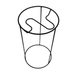 Подставка для цветов напольная "Симпл Цилиндр 3" на 1 горшок, H=280мм металл М0000387