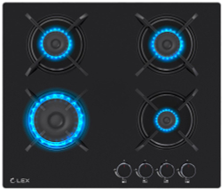 Газовая варочная панель Lex GVG 643 BBL (CHAO000454)