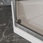 Душевое ограждение Azario OSAKA 900х900х1950 две сдвижные двери, прозрачное стекло 5 мм, профиль хром (AZ-092K2-90-CH-CL)