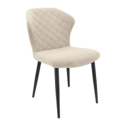 Стул "Монро" (арт. 338), велюр Бренди В03 бежевый, ножки черные