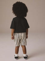 Футболка и шорты в комплекте для мальчика Next E98-605, 2 шт., Черный, Белый, Песочный