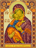 "Владимирская Божья Матерь"-3012 ткань с нанесенным рисунком