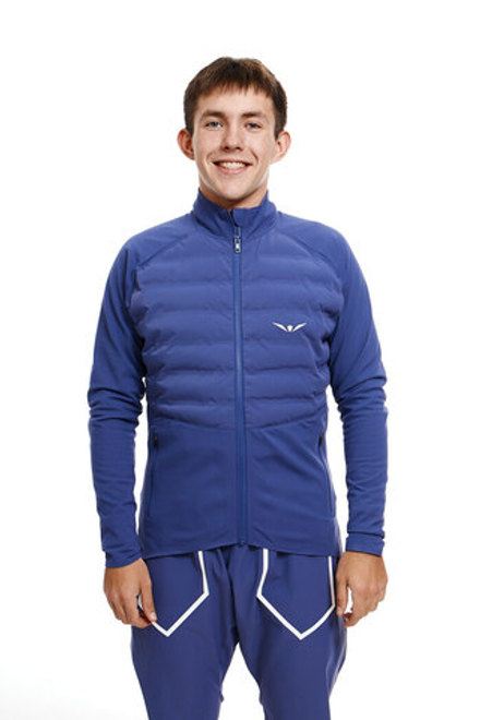 ЛОНГСЛИВ С ПУХОВОЙ ВСТАВКОЙ МУЖСКОЙ | DEEP COBALT