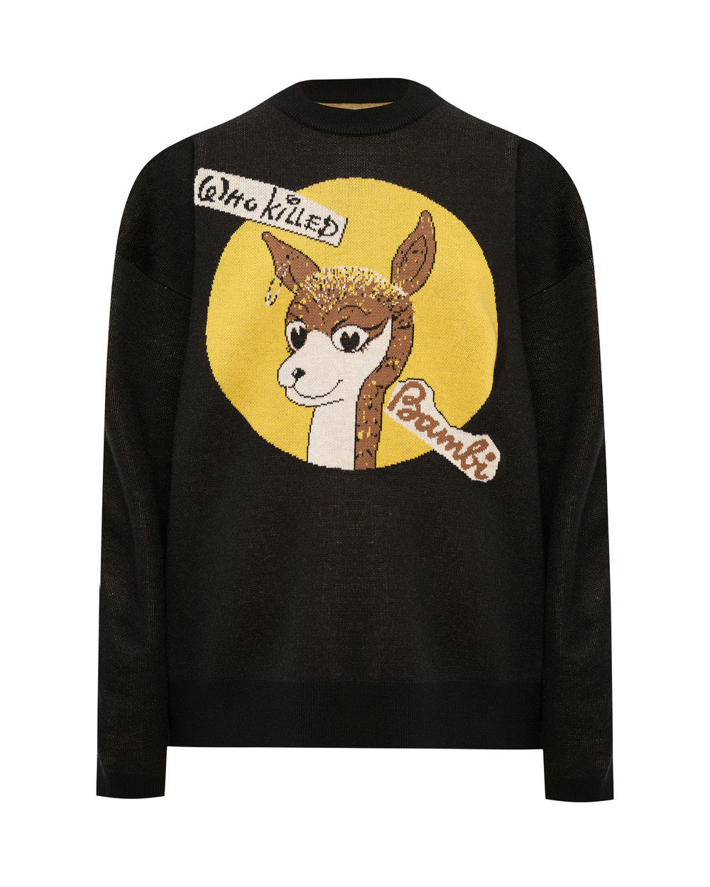 KIDILL ДЖЕМПЕР ЧЕРНЫЙ WHO KILLED BAMBI