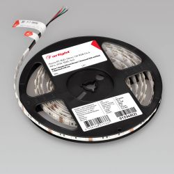 Светодиодная лента RT-B60-10mm 12V RGB (14.4 W/m, IP20, 5060, 5m) (Arlight, Открытый) 012340(2)