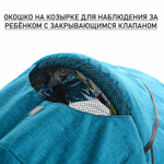 Санки - коляска Galaxy Glory (Бирюзовый) арт. GGСД