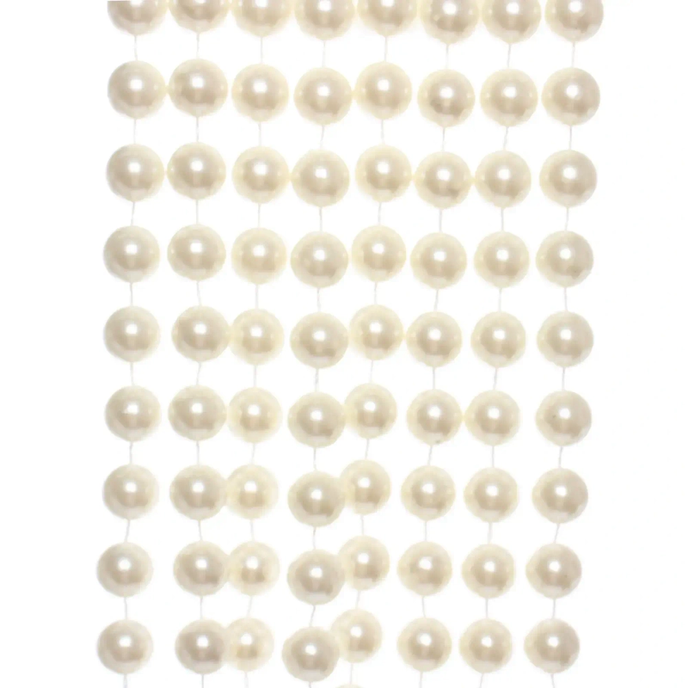 Бусы на ёлку 2,0 м «Жемчуг» d-14 мм, Белый