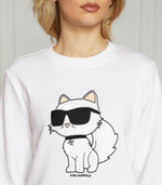 Худи ikonik 2.0 choupette Karl Lagerfeld - белый(230W1802)
