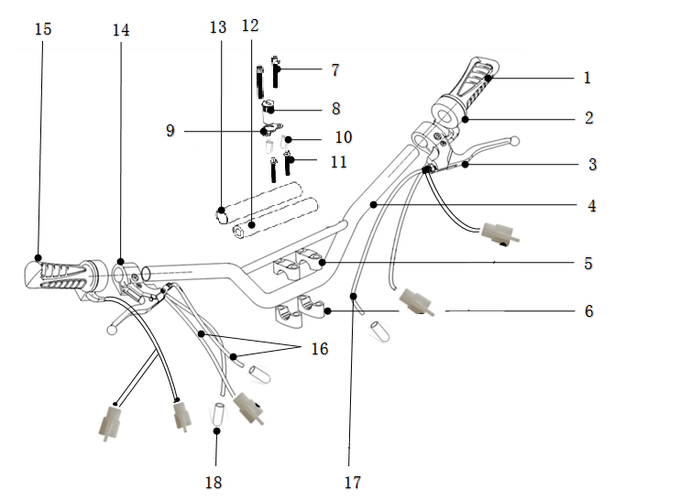 Запчасти A к квадроциклу Motax X16 E1000
