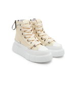 Кожаные кроссовки matilda canvas high 23 INUIKII - бежевый(30103-024)