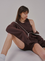 Zip-Up Hoodie LOGO French Roast