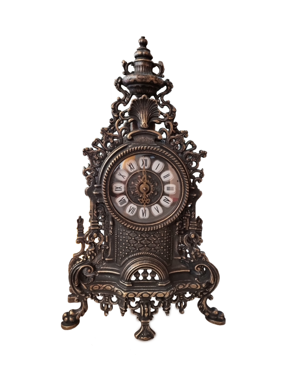 Alberti Livio Часы Барокко каминные под бронзу