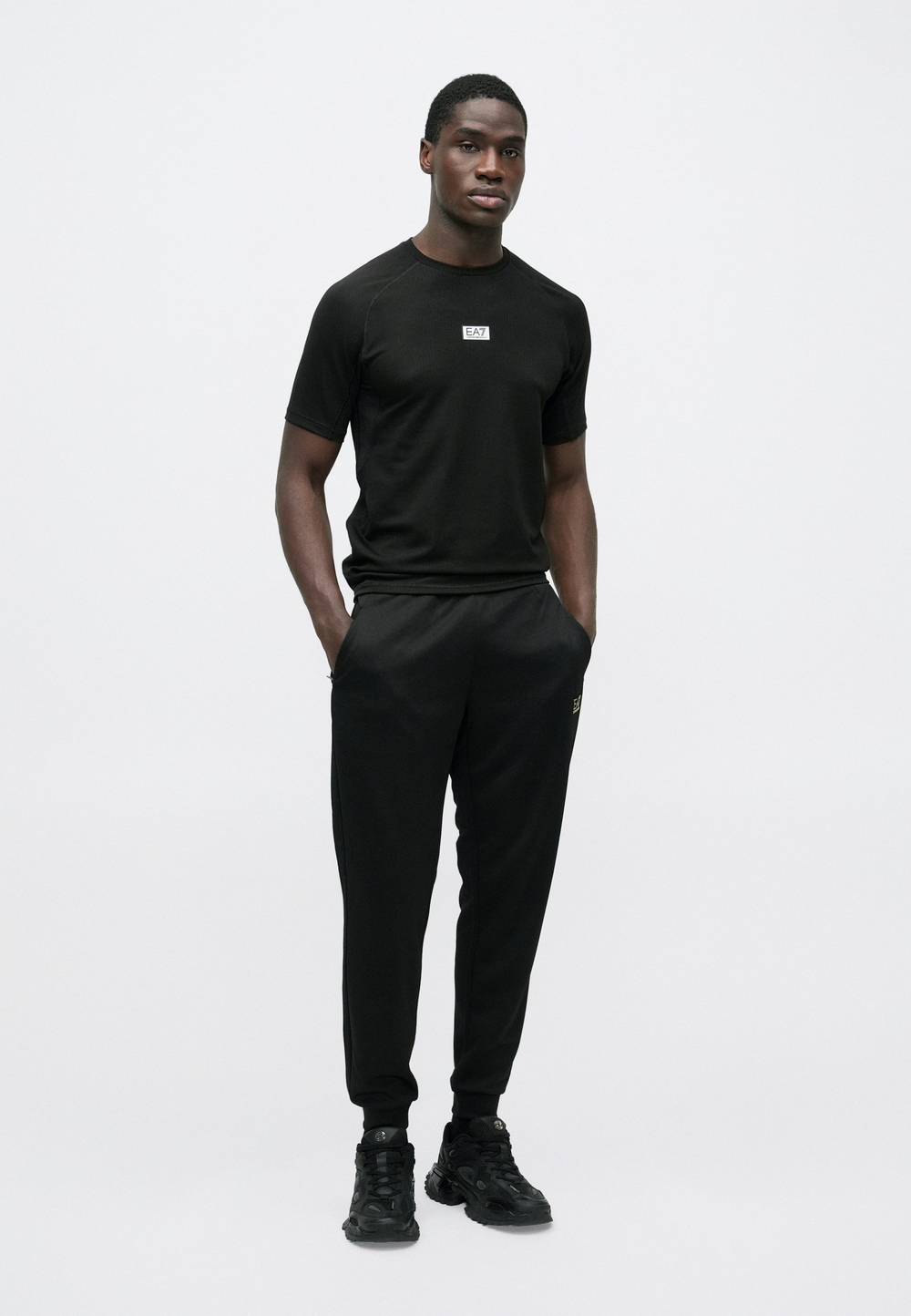 EA7 Emporio Armani VIGOR - Базовая футболка - Чёрный
