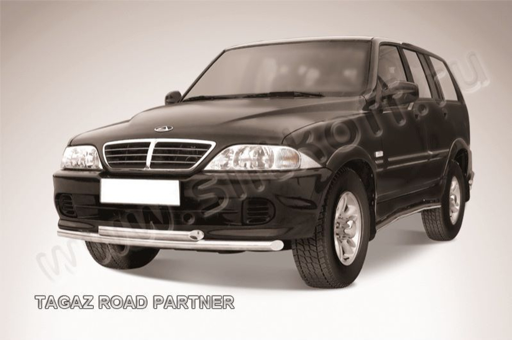 Защита переднего бампера (нержавейка) TAGAZ Road Partner (2008-2011) d57+d57