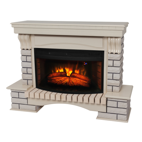 Каминокомплект Real Flame Country 33/33W WT с очагом Firespace 33W
