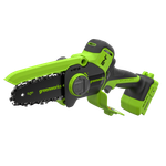 Цепная мини пила аккумуляторная Greenworks CS2410A, 24V, 10см, бесщёточная, с автоматической смазкой цепи, c 1хАКБ 2Ач и ЗУ (CS2410AUA)