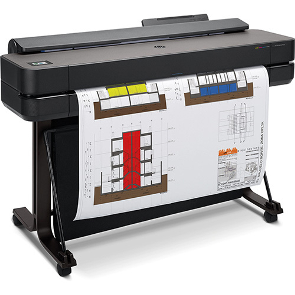Принтер HP DesignJet T650, A0, 36", 4-цвета, Wi-Fi, подставка, цветной