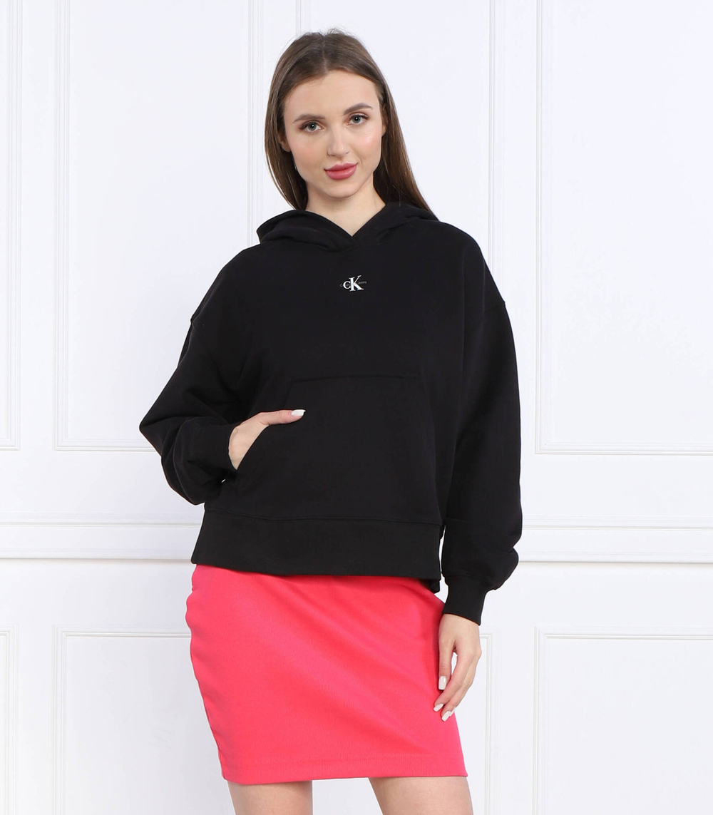 Худи micro monologo CALVIN KLEIN JEANS - черный(J20J220434)