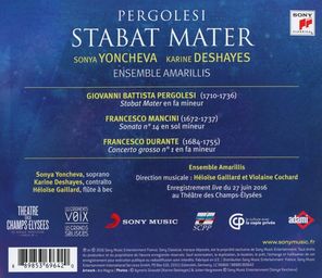 Sonya Yoncheva & Karine Deshayes / Pergolesi Stabat Mater (CD)