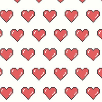 Пиксельные сердечки 2