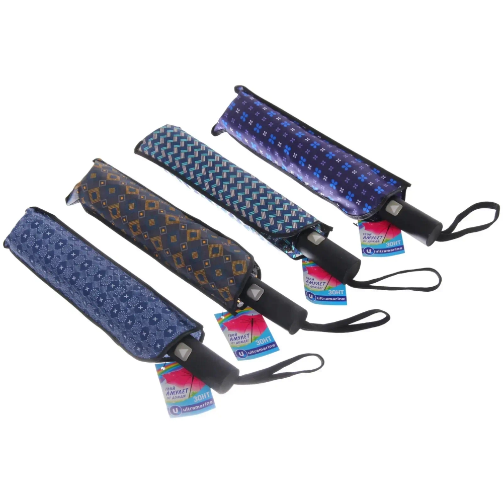 Зонт мужской полуавтомат «Ultramarine - Таро», микс 4 цвета, 8 спиц, d-96см, длина в слож. виде 28см